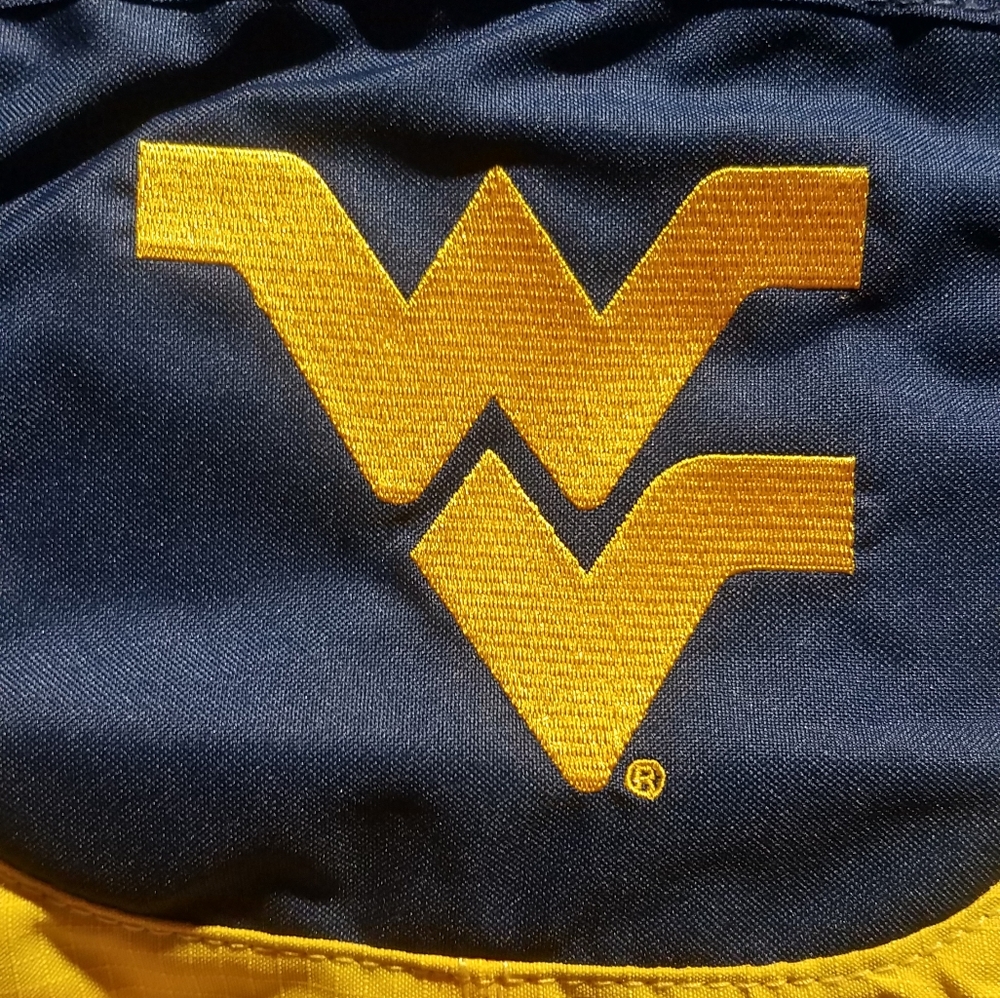 Logo brand West Virginia university 24 can cooler.
